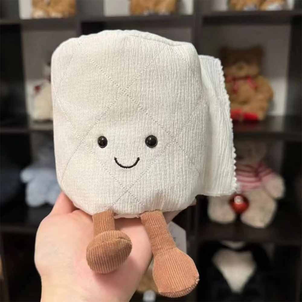Jellycat Cartoon Roll Paper Plush Toy Jellycat Toilet paper creative