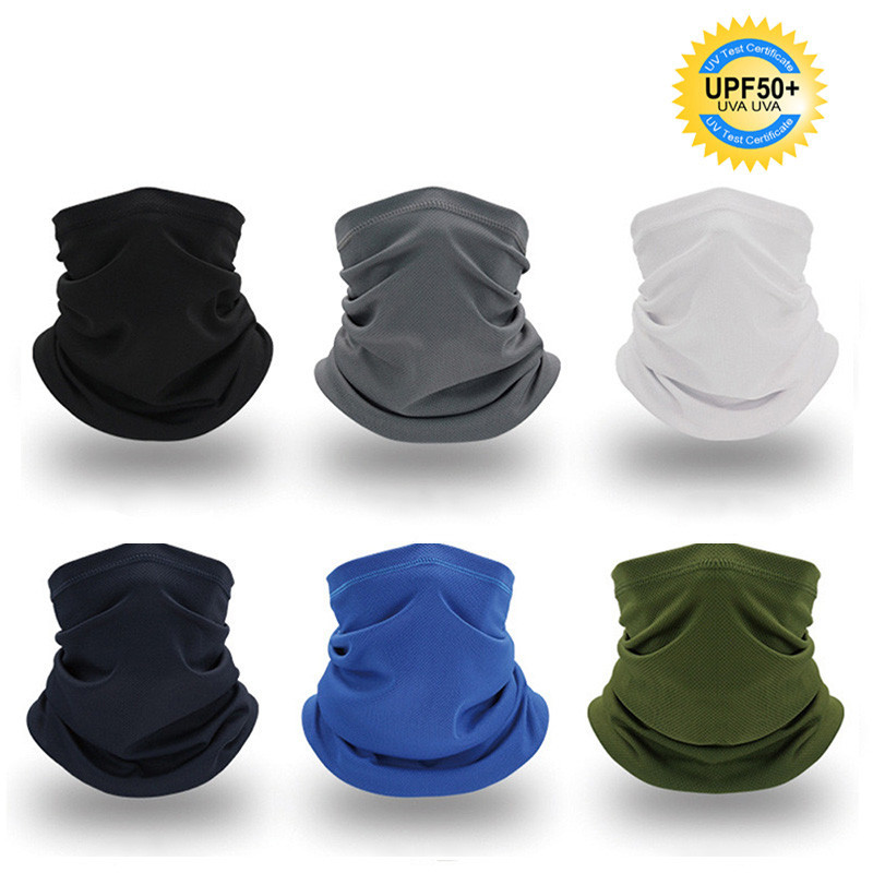 Xe Máy Xe Đạp Thể Thao Nhanh Khô Buff Mặt Khăn Chống Bụi UV Bandana Đầu Lưới Vải Đầu Khăn Mặt