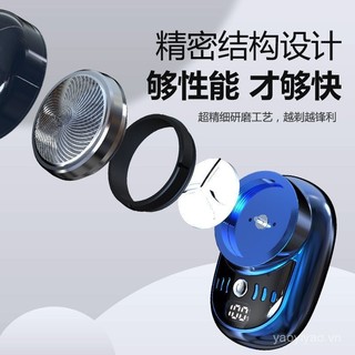 Dao cạo điện mini di động du lịch nam súng thép nhỏ điện cạo râu có thể sạc lại dao cạo râu
