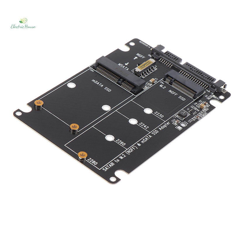 [Nhà Điện] NGFF Sang SATA 3 HDD Enclosure MSATA SSD Adapter M.2 SATA Protocol Adapter Board mới