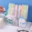 Hộp đựng bút AFTEROF, Hộp đựng bút Acrylic trong suốt, Dụng cụ sắp xếp máy tính để bàn 6 lưới Phân loại Bàn chải lưu trữ Nồi