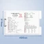 Thư mục tập tin BEABOUT A3, Thiết kế dây đeo Kẹp lưu trữ giấy thi đa chức năng, Văn phòng phẩm viết sáng tạo