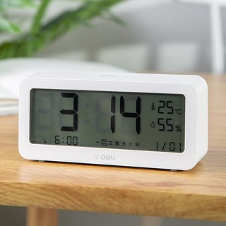 Nhiệt Ẩm Kế Điện Tử Đa Năng Senmax 1 Trong Nhà Kiêm Đồng Hồ Báo Thức Cho Bé – FB8826WS