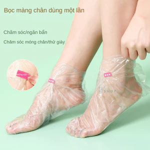 Set 100 Màng Bọc Chân Trong Suốt Chống Nứt Nẻ Chống Nước Dùng Một Lần Kèm Nhãn Dán Cố Định Dưỡng Ẩm