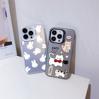 Phim Hoạt Hình Thỏ Dễ Thương Nơ Mèo Mờ Ốp Lưng Điện Thoại OnePlus 11 11R 12 ACE 3V 3 2 Pro 2V Nord N300 N20 SE Ốp Lưng Cao Cấp Chống Sốc