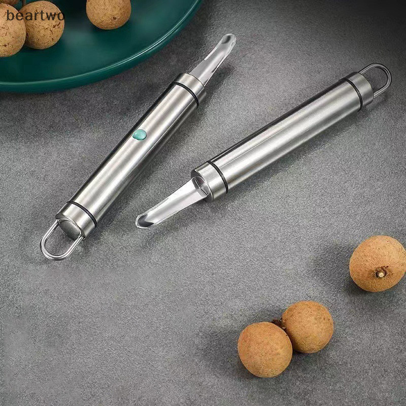 < Beartwo > 1 Dụng Cụ Tẩy Longan Lê Litchi Corer Trái Cây Cho Nhà Hàng Gia Đình Tiện Ích Nhà Bếp (Thép Không Gỉ) Đẹp