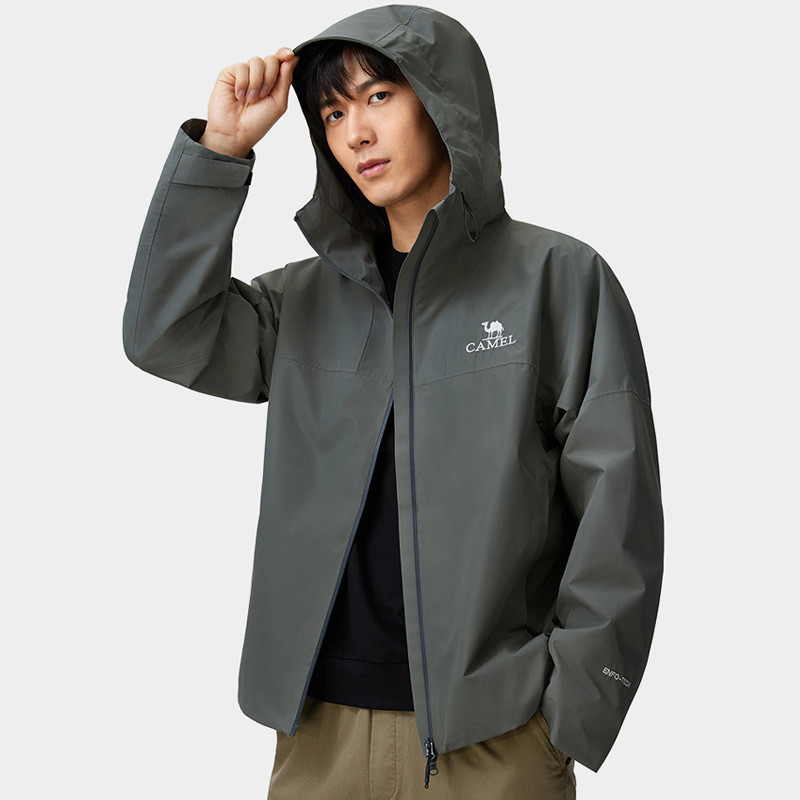 Ảnh Áo khoác một lớp ngoài trời CAMEL CROWN Áo khoác chống mưa cho nam và nữ 2