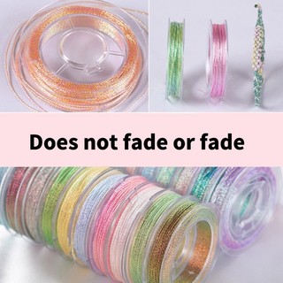 Flgo Thời Trang Sân Lấp Lánh Polyester Dây Chắc Chắn Trang Sức Làm Chủ Đề Với Màu Lấp Lánh Cho Vòng Tay Và Neckla