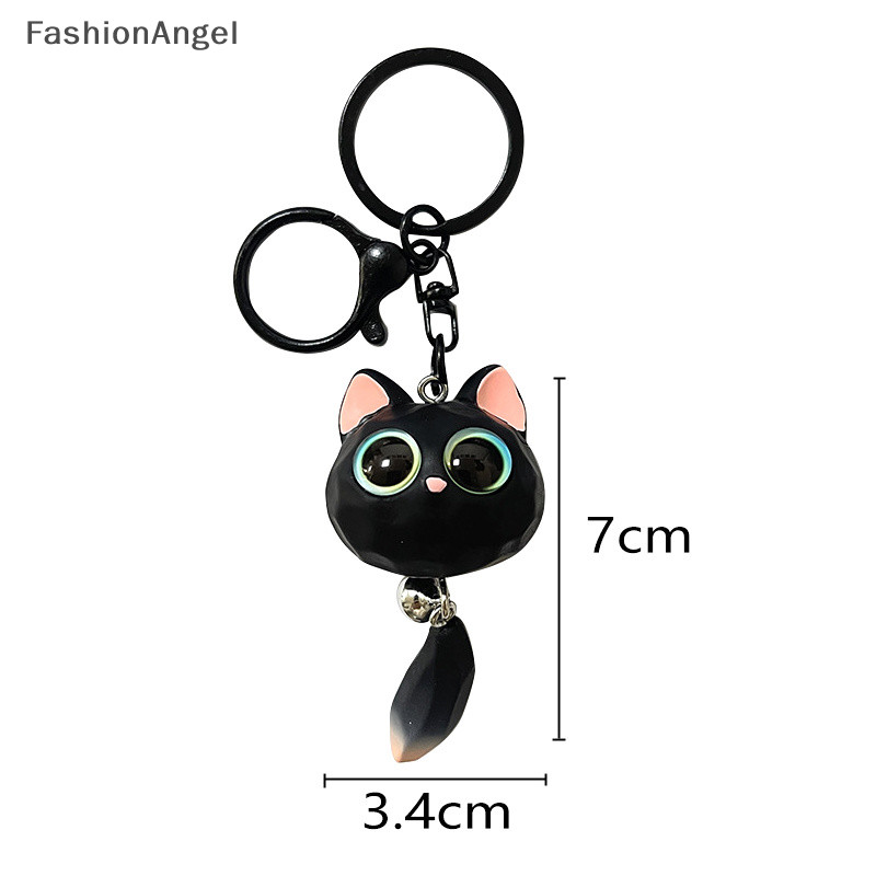 FashionAngel Hoạt Hình Sáng Tạo Móc Khóa Mắt Lớn Unisex Móc Khóa Xe Hơi Dễ Thương Tinh Tế Mặt Dây Chuyền Chống Mất 3D Móc Khóa TH