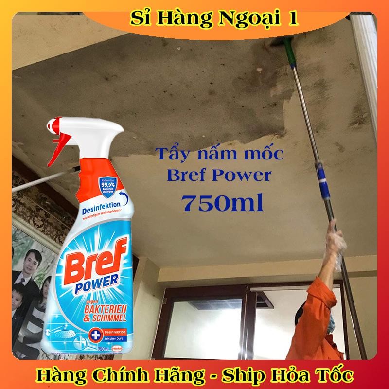 Chai Xịt Tẩy Nấm Mốc Diệt 99,9% Vi Khuẩn Bref Power 750ml - Hàng Nội địa Đức