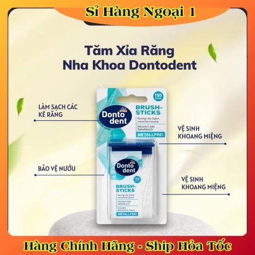 TĂM NHỰA XỈA RĂNG NHA KHOA DONTODENT ĐỨC 150 chiếc - Date mới Đủ Bill