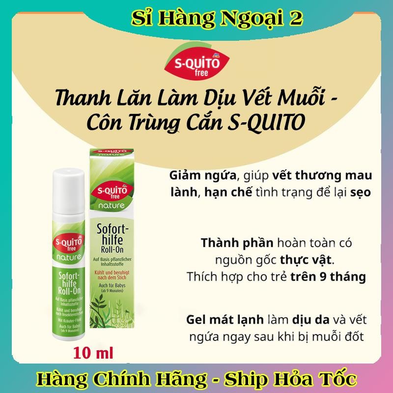 Xịt chống muỗi, kem bôi côn trùng đốt, thanh lăn và gel bôi muỗi đốt Squito Free cho bé từ sơ sinh của Đức- Date mới