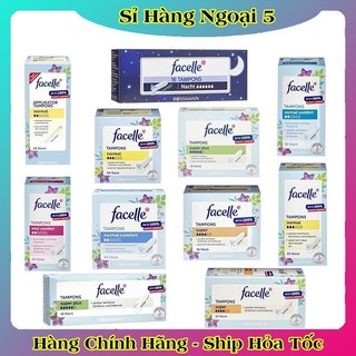 [CÓ CHE TÊN] Băng vệ sinh Tampon Facelle đầy đủ size chuẩn Đức - Date mới Đủ Bill