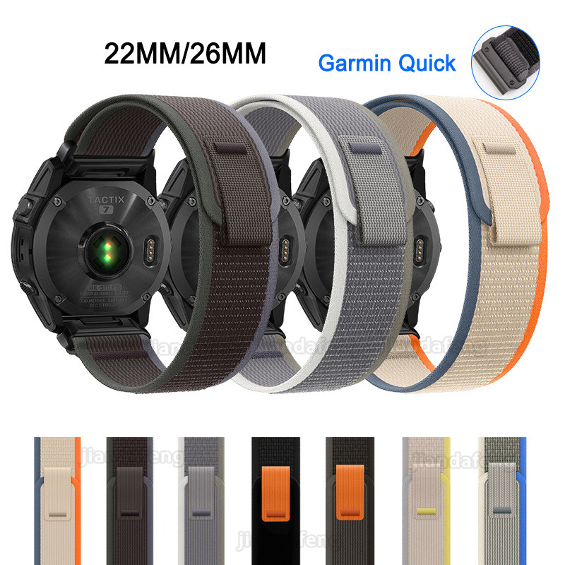 Dây đeo cổ tay dệt Nylon Garmin Quick Fit Dây đeo cho Garmin Fenix 7 6 ...