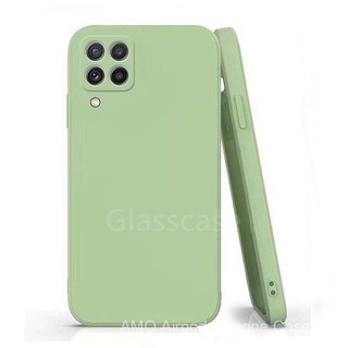 (Hàng có sẵn) Ốp điện thoại silicon hình vuông Samsung Galaxy A22 A12 A42 M32 M22 4G 5g Ốp mềm cặp đôi bảo vệ máy ảnh Ốp lưng chống sốc qzz