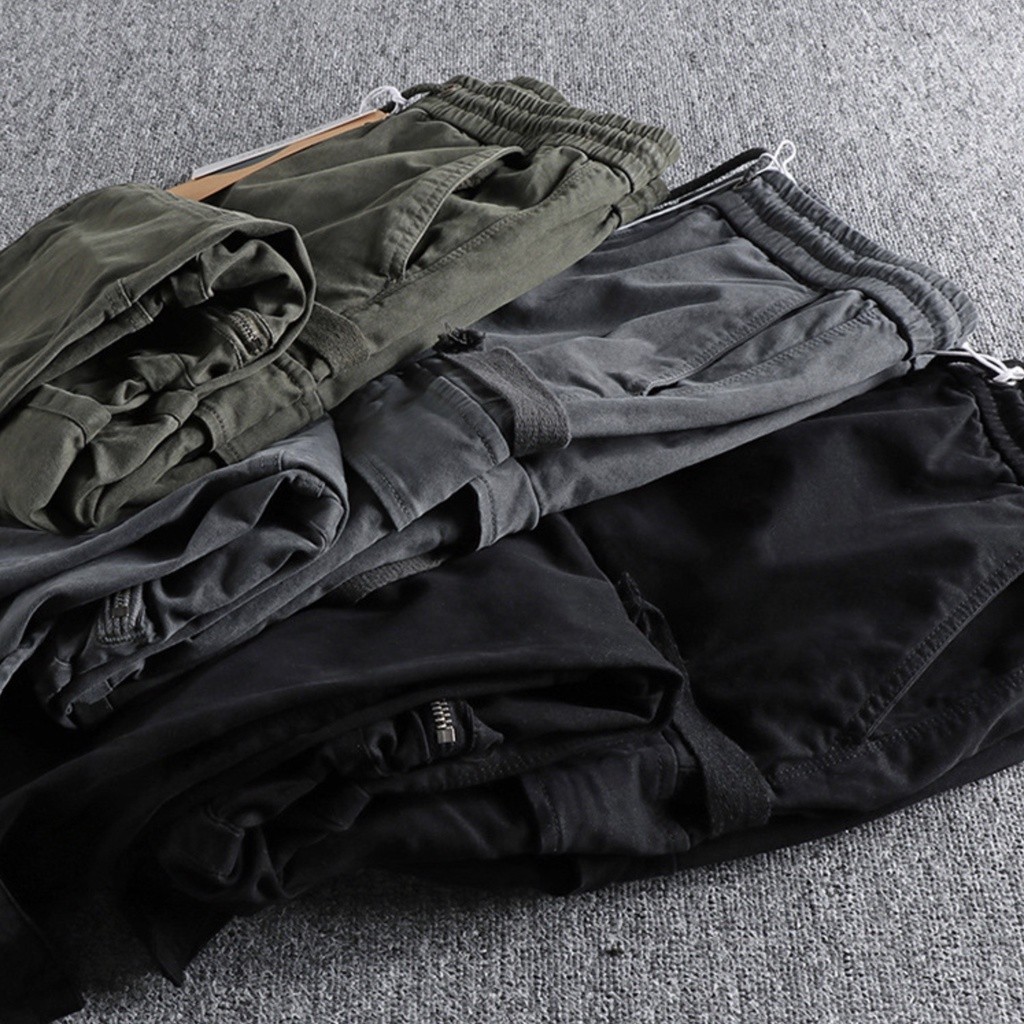 Quần jogger phong cách Retro co giãn