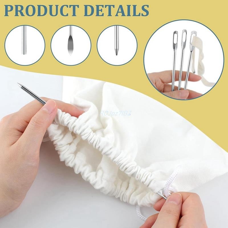 Bộ dụng cụ ren dây rút, móc xoay vòng may bằng thép không gỉ có chốt, dây rút linh hoạt
