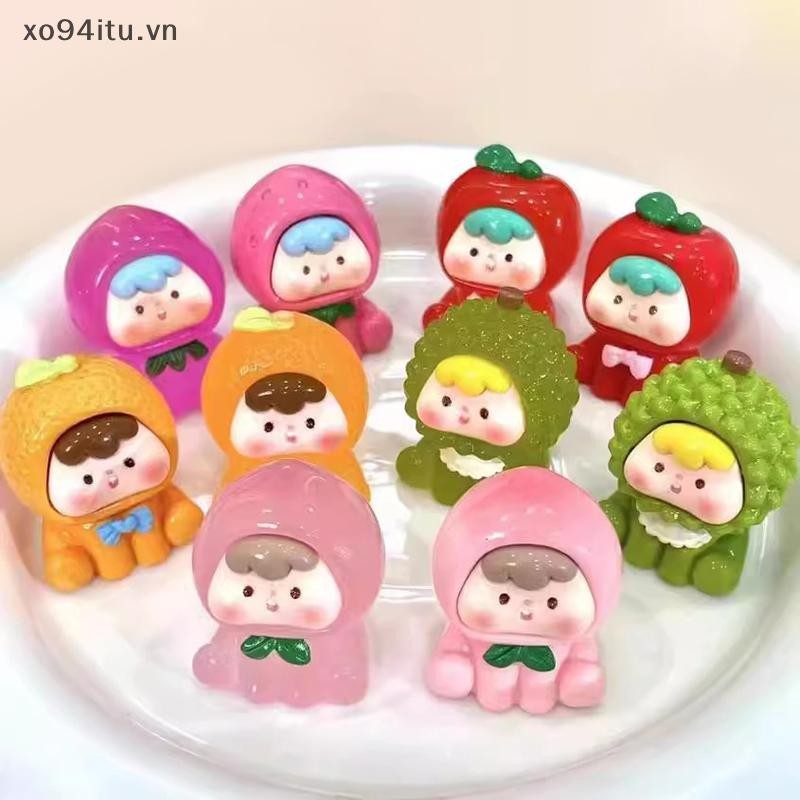 XOITU 1 Chiếc Dạ Quang Trái Cây Búp Bê Trang Trí Nhà Cảnh Quan Nhựa Thủ Công Phát Sáng Vườn Cá Thu Nhỏ Đồ Trang Trí Trang Trí VN