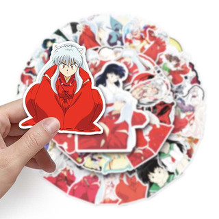 Bộ 50 Anime Inuyasha Miếng Dán DIY Nhật Ký Hành Lý Sổ Lưu Niệm Điện Thoại Di Động Xe Đạp Chống Thấm Nước Miếng Dán