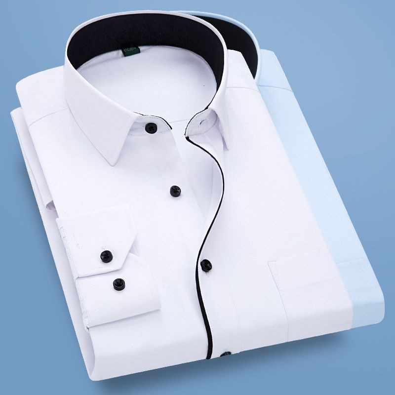 Áo Sơ Mi Nam Cotton Chính Thức Áo Sơ Mi Công Sở Dài Tay Áo Sơ Mi Trơn Công Sở Áo Sơ Mi