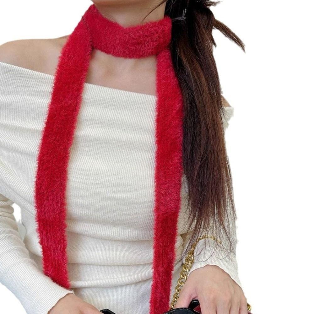 Khăn quàng cổ nữ CPINCP Y2K phong cách Hàn Quốc màu trơn mềm mại ấm áp Mohair