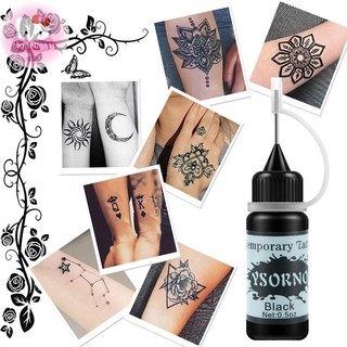 Moonlights 10Ml Dán Mực Xăm Bán Vĩnh Viễn Cho Nhãn Dán Sơn Thân Thể Tự Nhiên Tạm Thời EN