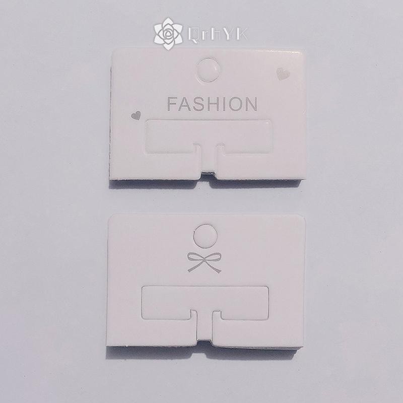 Qrhyk 50 Cái Đơn Giản Kẹp Tóc Bao Bì Thẻ Giấy Thời Trang Phụ Kiện Tóc Hiển Thị Thẻ Kẹp Tóc Tông Kẹp Tóc Thẻ Chủ Mới