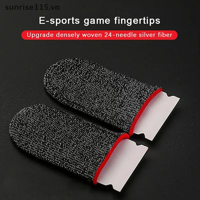 Srvn 2 Chiếc Tay Cầm Chơi Game Đầu Ngón Tay Thoáng Khí Cho Trò Chơi Màn Hình Cảm Ứng Chống Mồ Hôi Ngón Tay Bao Da Găng Tay Cảm Ứng Di Động Nhạy Cảm.