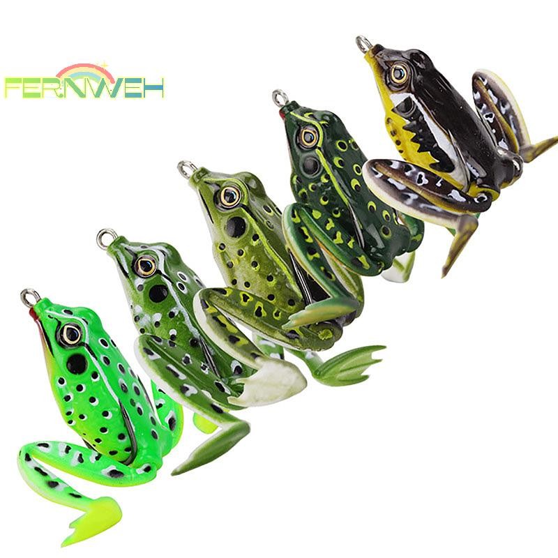[Fernweh] 5cm 12g Thunderfrog Road Runner Mồi Câu Cá Ếch Mồi Giả Dụng Cụ Câu Cá Cho Cá Đen 5 Màu [MỚI]