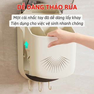 Hộp Đựng Đũa Muỗng Treo Tường Thoáng Khí Myd.23 Ống Đựng Đũa Có Nắp Đậy Chống Bụi, Ngăn Côn Trùng Bụi Bẩn An Toàn