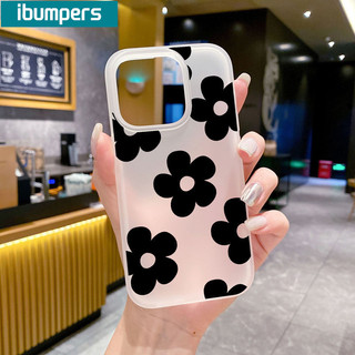 ibumpers Ốp Lưng iPhone Hàn Quốc Xinh Hoa Bướm In Hình Trong Suốt nhám Ốp Điện Thoại TPU Mềm Silicon Chống Sốc Chống Bẩn Cho Iphone 16 15 14 12 13 11 Pro Max IP 7 8 Plus X XS XR
