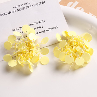 Phụ kiện tóc DIY hoa đính hạt hình tròn bóng loáng đa năng tươi mát và ngọt ngào, bông tai, nguyên liệu bán buôn