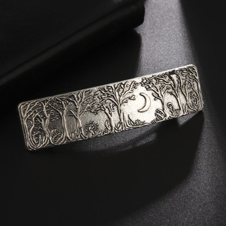 Kẹp Tóc Vàng SKYRIM (Trăng Lưỡi Liềm Rừng) Thép Không Gỉ Vintage Nữ Trang Sức Thời Trang