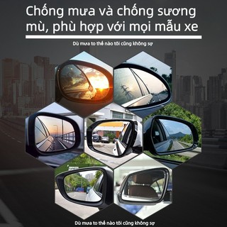 Phim nano chống mưa, chống sương mù cho gương chiếu hậu ô tô cao cấp