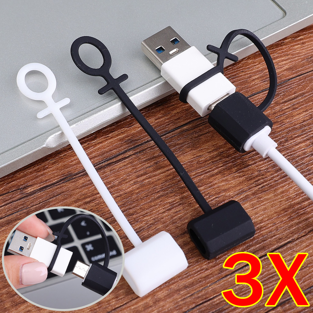 Vỏ bảo vệ linh hoạt bằng silicon - Bộ chuyển đổi cáp đàn hồi đa năng - Dây sạc chống mất có thể tháo rời