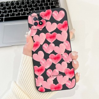 Dành Cho OPPO A72 5G Ốp Lưng Hoạt Hình Dễ Thương Trái Tim Tình Yêu Thỏ Vương Miện Mèo Bảo Vệ Toàn Diện Cho OPPO A53 A73 5G CPH2161 Vỏ Điện Thoại