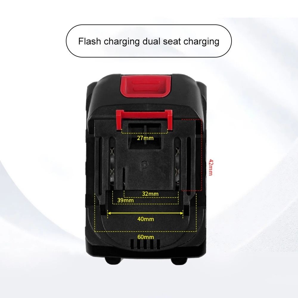 YMIFI 1 Bộ Sạc Nhanh Pin Lithium, 2 Cách EU / US Cắm Pin Sạc, Phụ Kiện Dụng Cụ Sạc Nhanh 3A Cho Makita 18V 21V Pin BL1415 / 1815 / 1830 / 1850