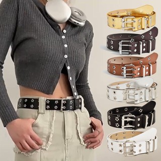 Thắt lưng da Gothic phong cách Hip Hop và Punk Rock, thiết kế mắt sao từ Pocketn