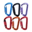 Khóa khóa tự động an toàn DARON, Carabiner chuyên nghiệp hình chữ D 12KN, Thiết bị bảo vệ Bảo vệ điện di Màu sắc ngẫu nhiên Khóa thể thao ngoài trời đi bộ đường dài