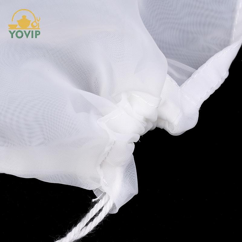 YOVIP Túi Lọc Sữa Đậu Nành 100 Lưới Mịn Có Thể Tái Sử Dụng Nước ép Cà Phê Dây Rút Nhà Bếp Lọc Thực Phẩm VN