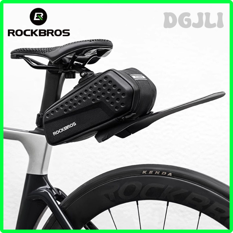 Túi Đuôi Xe Đạp Rockbros với Họa Tiết Carbon và Chất Liệu PU Cứng - Phụ Kiện Thời Trang Cho Xe Đạp