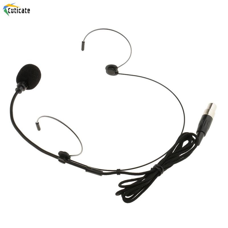 Tai nghe móc tai chuyên nghiệp / Micrô đeo đầu 3Pin Màu da 3,5mm