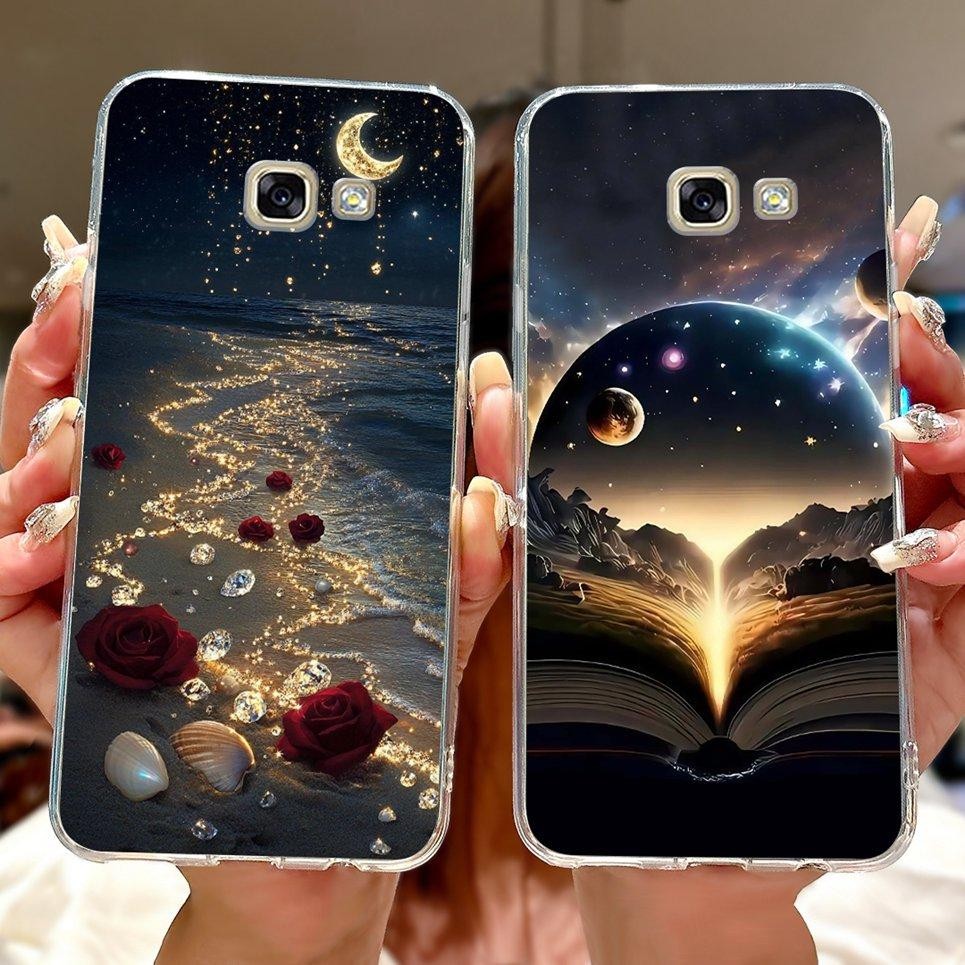 Ốp Lưng Cho Samsung Galaxy A5 2017 Ốp Điện Thoại Samsung A5 2016 Hoa Sang Trọng Bướm Rồng Động Vật In Hình Trong Suốt Mềm Mại Ốp Lưng