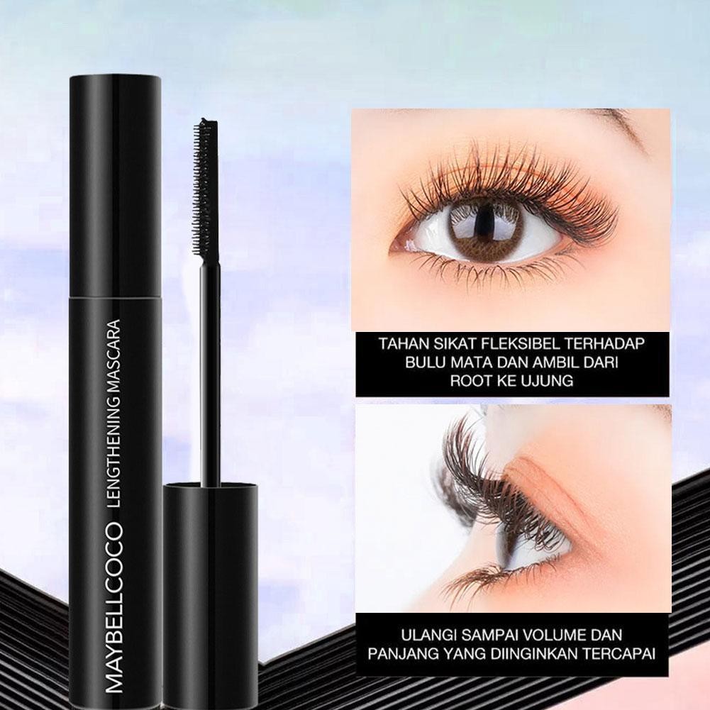 Mascara mi dày đặc chống thấm nước Uốn khô nhanh Dung tích trang điểm lớn S9c7