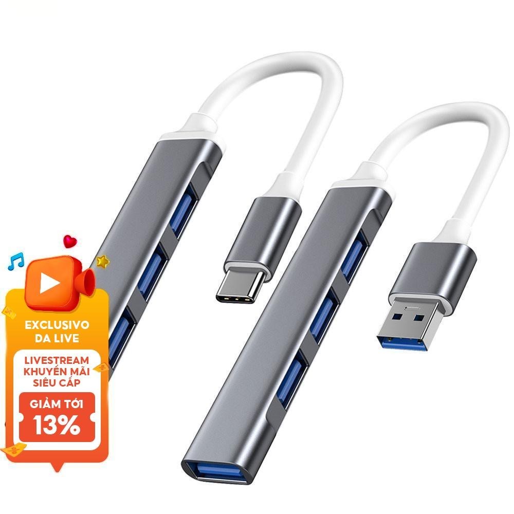 Bộ Chia USB 3.0 OTG Type-C 4 Trong 1 Đa Năng Cho Macbook, PC, Laptop, Xiaomi, Lenovo (Có Thể Dùng Làm Quà Tặng.)