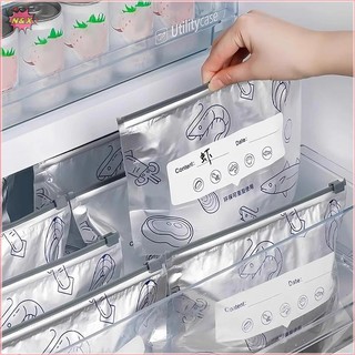 N & X 10 chiếc túi giữ tươi nhôm tự bịt kín, đóng gói thực phẩm dày nhẹ, bảo quản trái cây