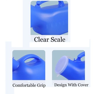 1200ml Nước Tiểu Nam Dung Tích Lớn Nồi Ngủ Có Nắp Người Cao Tuổi Di Động Di Động Vệ Sinh Bình Nước Tiểu Người Khuyết Tật Ông Già Bồn Tiểu