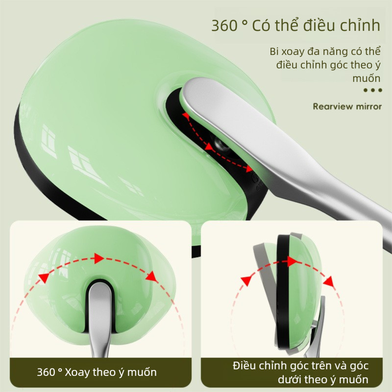 Gương 360 độ xe máy, Sơn nhiệt độ cao,  Thanh sắt rắn Bền chắc Chống rỉ sét, Nhiều lựa chọn màu sắc, Lắp đặt dễ dàng，gương xe cute,，Gương đồ độ xe điện