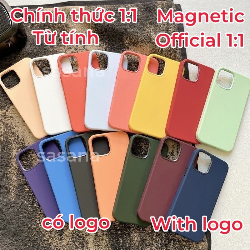 (1: 1) Silicon lỏng từ tính cho iphone 12 / 13 / Promax / pro / mini / Vỏ điện thoại chất lượng cao Bật lên hoạt hình