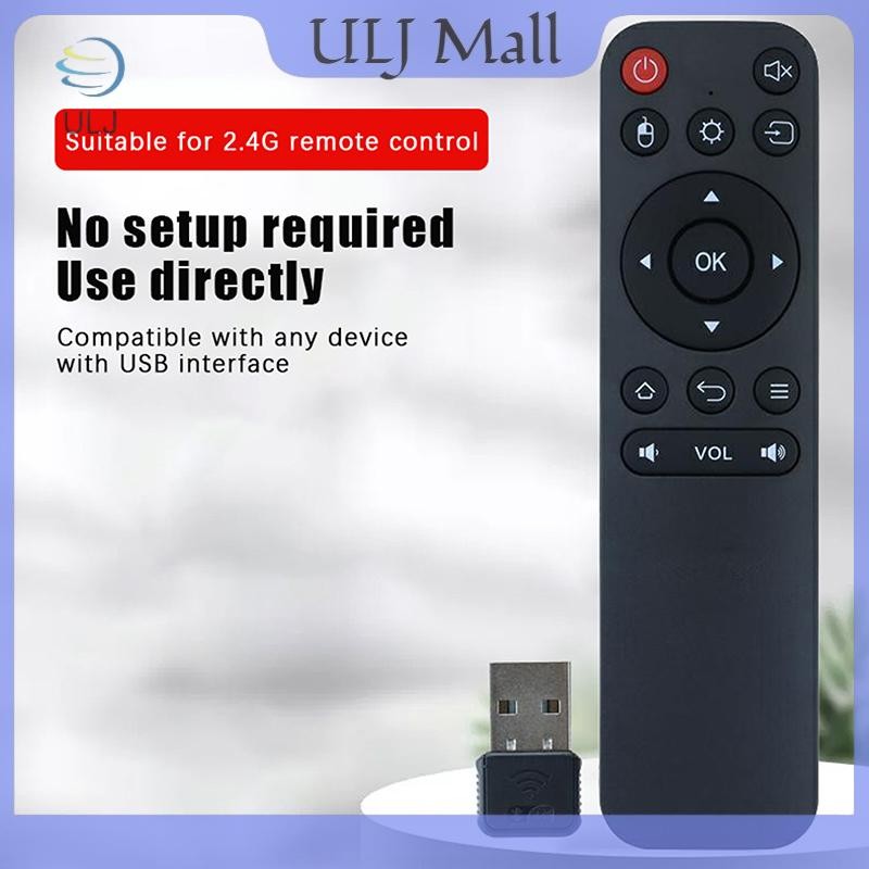 ULJ Smart TV Điều khiển từ xa bằng giọng nói Bộ điều khiển từ xa không dây 2.4GHz có USB cho Android TV Box / PC.